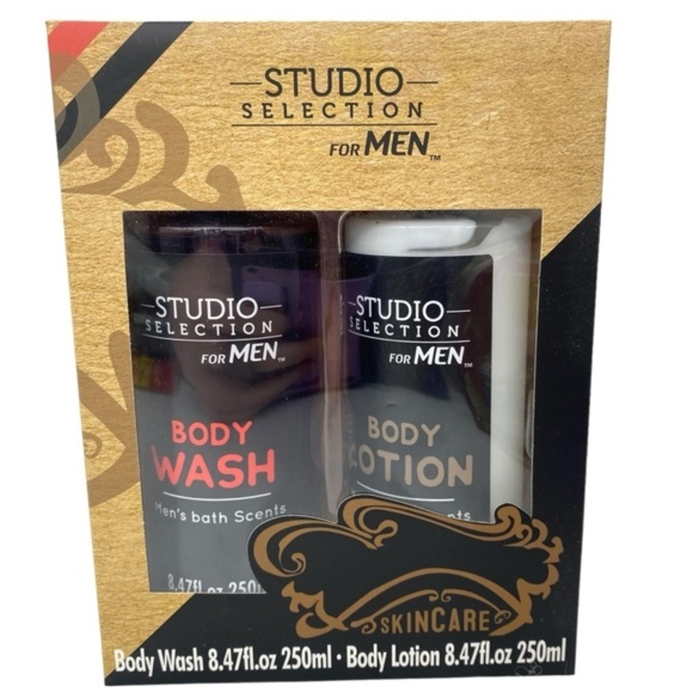 Studio Selection for Men Body Wash & Body Lotion Gift Set